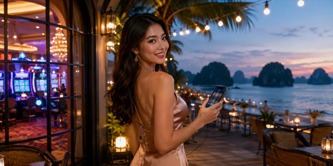 Người chơi thanh toán qua di động tại Hạ Long